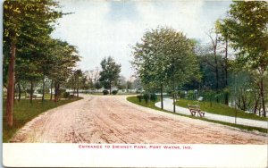 1908 Entrance to Swinney Park Fort Wayne Indiana Postcard