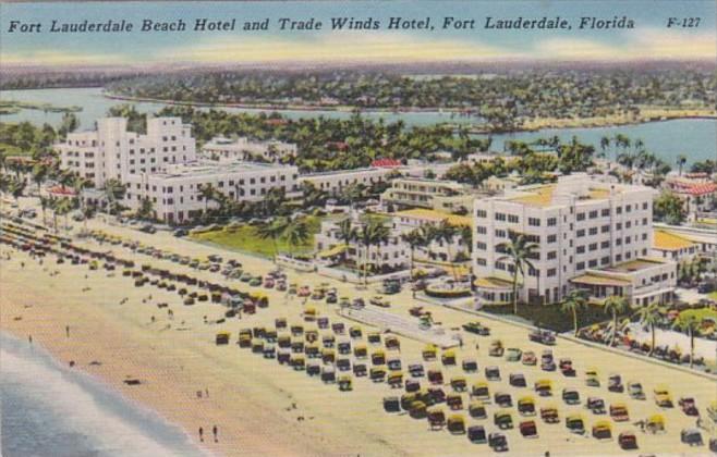 Florida Fort Lauderdale The Fort Lauderdale Beach Hotel & Trade Winds Hotel 1953