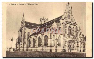 Bourg Old Postcard Facade of & # 39eglise Brou