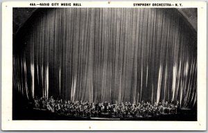 Radio City Music Hall Symphony Orchestra New York NY Postcard