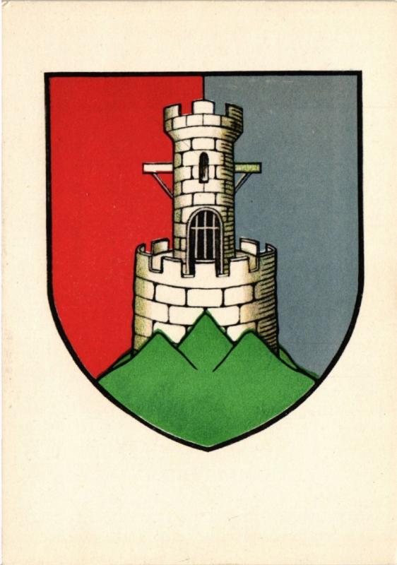 CPA AK Wappen der Stadt KAYSERSBERG (O.-Els.) Zeichnung von Leo Schall (451661)