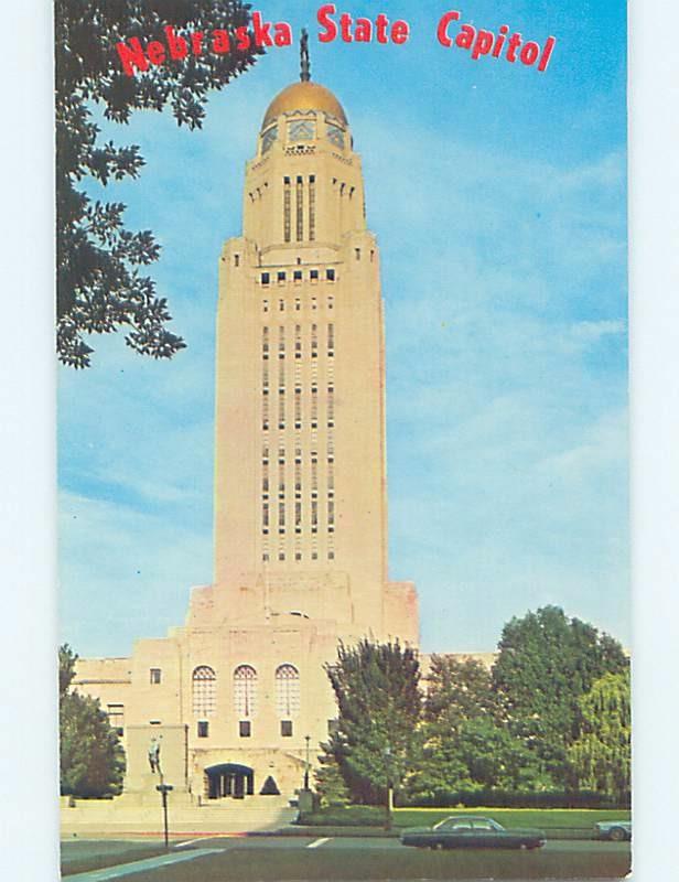 Unused Pre-1980 STATE CAPITOL BUILDING Lincoln Nebraska NE G0747