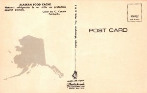 America Postcard - Alaskan Food Cache  RS24733