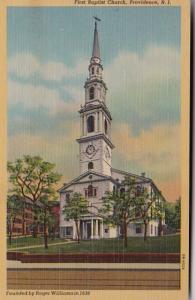 Rhode Island Providence First Baptist Church Curteich