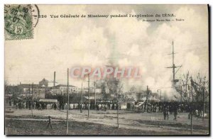 Old Postcard Boat General view during Missiessy & # 39explosion of Jena