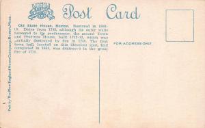 Old State House, Boston, Massachusetts, Early Postcard, Unused
