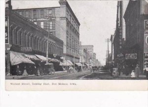 Iowa Des Moines Walnut Street Looking East