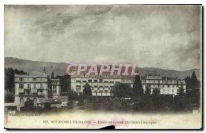 Old Postcard Divonne les Bains Establishment hydrotherapy