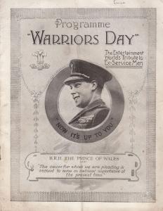 Warriors Day HMS Ex Service Navy Members Antique Theatre Programme