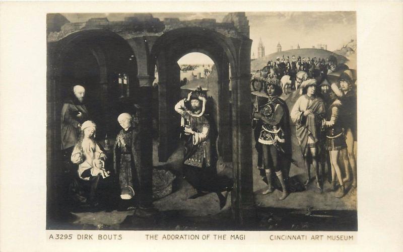 The Adoration of the Magi Dirk Bouts Cincinnati Art Museum RPPC Postcard