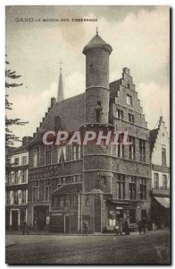 Old Postcard Belgium Ghent House weavers