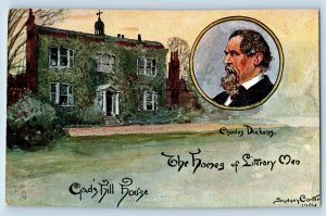 Portsmouth Postcard Charles Dickens Home of Literary Men c1910 Oilette Tuck Art