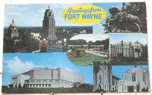 M508    FORT WAYNE,  IN.   POSTCARD,  GREETING FROM