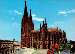 Postcard Germany Cologne Cathedral southern side