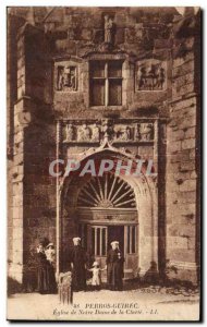 Old Postcard Perros Guirec Church of Our Lady of Clarity