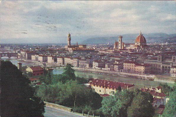 Italy Firenze Panoram 1956