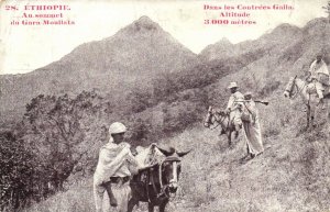 PC ETHIOPIA, AU SOMMET DU GARA-MOULLATA, Vintage Postcard (B41202)