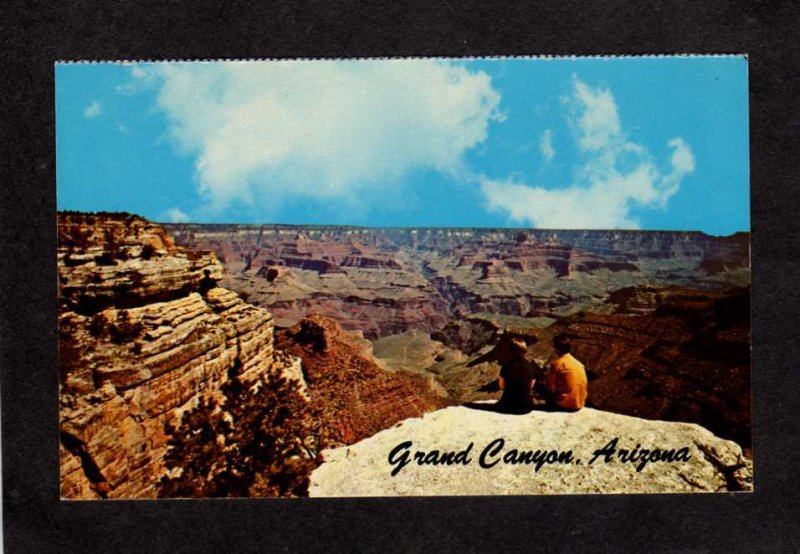 AZ Bright Angel Overlook Grand Canyon Arizona Postcard