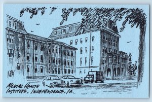 Independence Iowa Postcard Mental Health Institute Exterior Building View c1940
