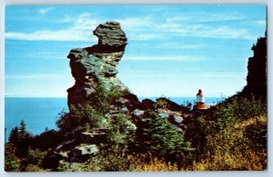 Gaspe (Quebec) Canada Postcard In Scenic Gaspe Peninsula PQ c1950's Posted