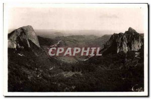 Old Postcard Auvergne Rocks Tuilli?res and Sanadoire