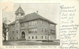 UDB Postcard; Central Point OR High School, Note from Student Here, Jackson Co.