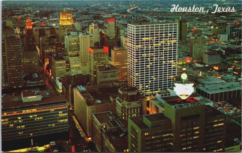 Houston Texas Chrome Postcard C078