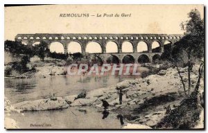 Old Postcard Remoulins Pont du Gard