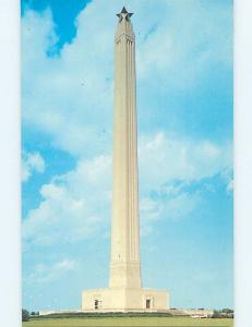 Unused Pre-1980 SAN JACINTO MONUMENT Houston Texas TX hn3988@