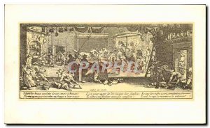 Old Postcard Jacques Callot The great miseries of war looting