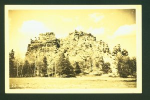 West View Ragged Rock Near Tomah Wis. Wisconsin Postcard ©A.E. Luckenbill RPPC