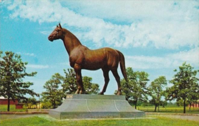 Horses Man O'War Statue Faraway Farm Lexington Kentucky