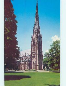 Unused Pre-1980 CHURCH SCENE Long Island - Garden City New York NY hs7134