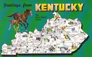 Greetings From Kentucky With Map