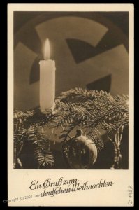 3rd Reich Germany 1933 Weihnacht Christmas Card Cover USED 100596