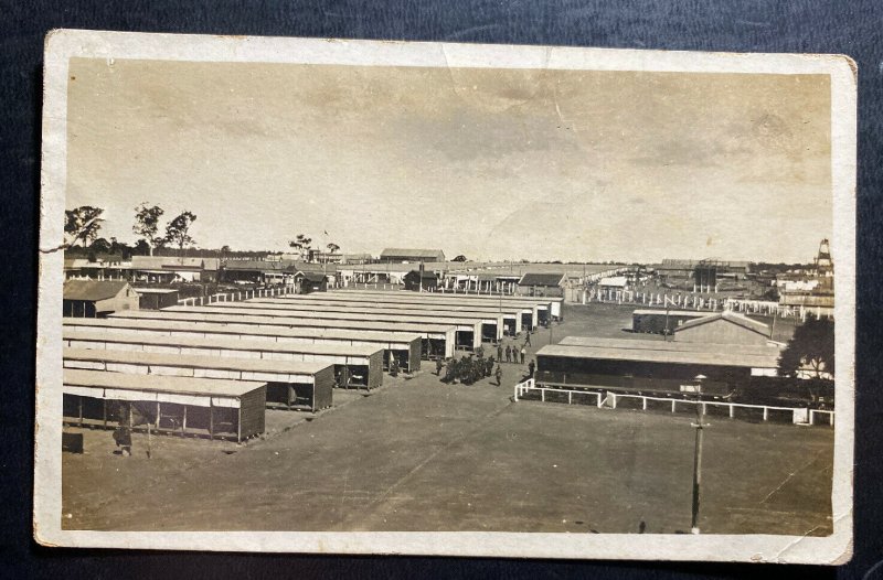 Mint Australia  Postcard RPPC WW1 Australian Troops Camp Barracks View B