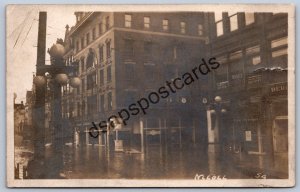 K47/ Wheeling West Virginia RPPC Postcard c1913 Flood House & Herrmann 358