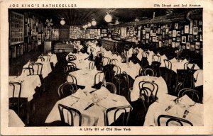 Vtg New York City NY Joe King's Rathskeller Restaurant 1950s Postcard