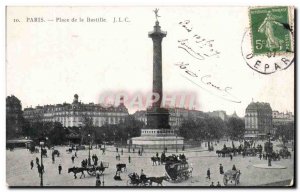 Old Postcard Paris Place de La Bastille
