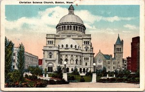 Scenic Christian Science Mother Church Boston Massachusetts MA Postcard WOB UNP 