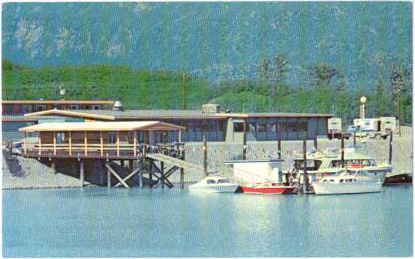 Wyatt House Dock Scene, Valdez Alaska AK, Chrome