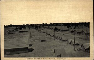 Augusta Georgia GA Camp Hancock North Ave Military c1910 Postcard