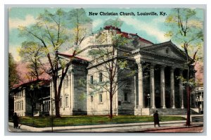 Vintage 1910's Postcard First Christian Church S. Fourth St. Louisville Kentucky