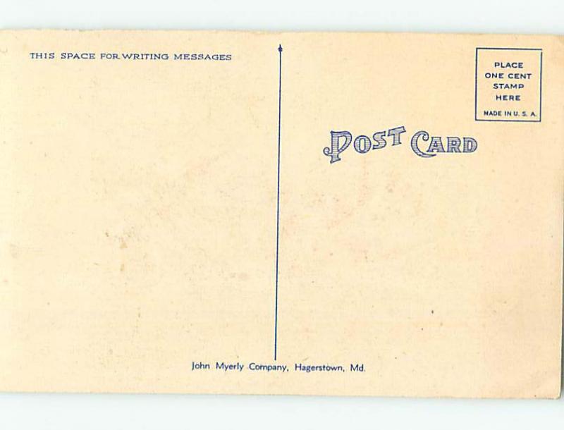 Unused Linen HOSPITAL SCENE Hagerstown Maryland MD J9399