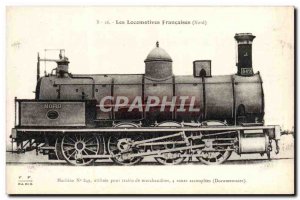 Postcard Old Train Locomotive Machine 849 for freight trains