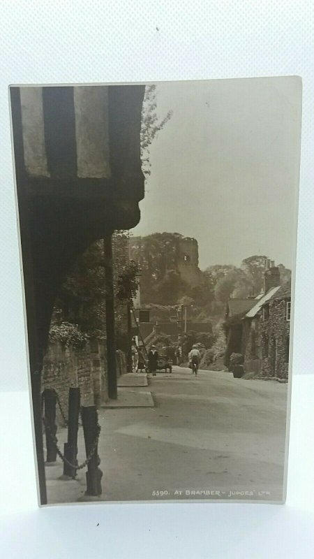 Vintage Postcard Bramber Street View West Sussex 1924 Posted