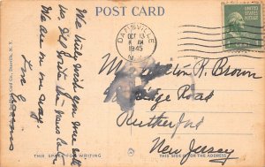 Physical Culture Hotel, Dansville, New York, Early Postcard, Used in 1945