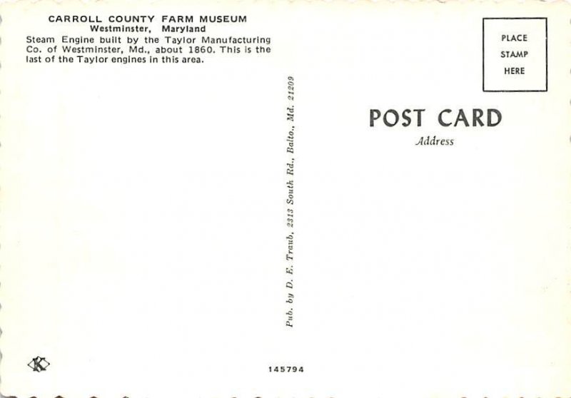 Steam Engine Built By Taylor Manufacturing Company Steam Engine Built By Tayl...