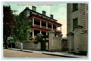 c1910s Old Colonial Residence and Gates, Charleston South Carolina SC Postcard 