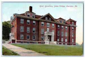 c1910's Girl's Dormitory Bates College Scene Lewiston Maine ME Unposted Postcard